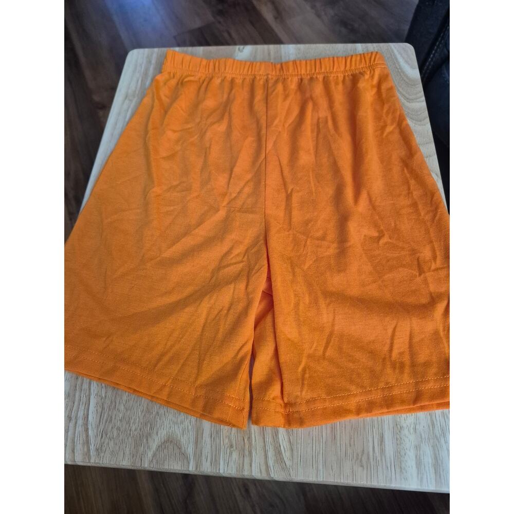 Kohl's Pajama Shorts Boys Size 8 Orange Wide Leg Elastic Waist NWOT 8246